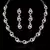 Stylish Rhodium Plated Australian Diamond Stone  Necklace Set