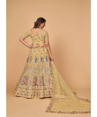 Peacock work lehenga choli set 2