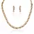 Classy Gold Plated Australian Diamond Stone  Necklace Set