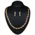Classy Gold Plated Australian Diamond Stone  Necklace Set