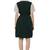 PAVONINE Bottle Green Color Shirt Style Contrast Midi