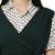 PAVONINE Bottle Green Color Shirt Style Contrast Midi