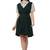 PAVONINE Bottle Green Color Shirt Style Contrast Midi