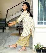 cotton-hand-block-print-white-yellow-green-kurta-set