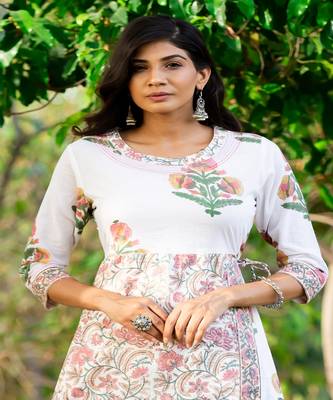 cotton-white-and-pink-hand-block-print-kurta-set 4