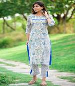 blue-white-cotton-hand-block-printed-kurta-set