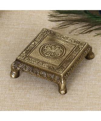 eCraftIndia Brass Traditional Pooja Chowki 1