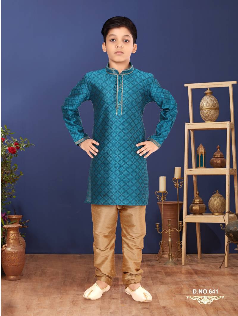 ue Color Blackberry Kurta Churidar Set