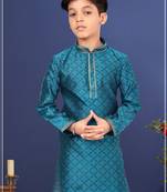 ue Color Blackberry Kurta Churidar Set