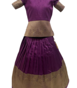 Kids Purple jacquard Lehenga Choli For Girls