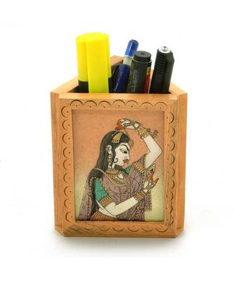 Beautiful Gemstone Painting Pen Stand Gift 119 3