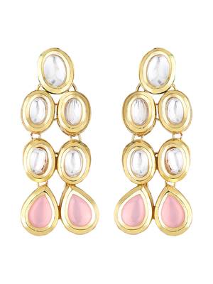 Kundan Gold Plated Pink Royal Designer Elegant Necklace Set 4