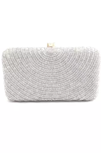 Silver Cleopatra Clutch