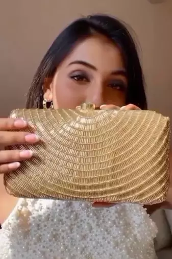Gold Cleopatra Clutch