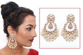 White diamond earrings 1