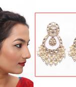 White diamond earrings