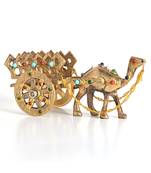 Gemstone Studded Pure Brass Camel Handicraft 184