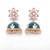 Green diamond earrings