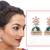 Green diamond earrings