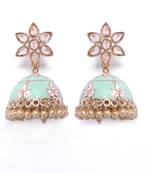 Turquoise diamond earrings