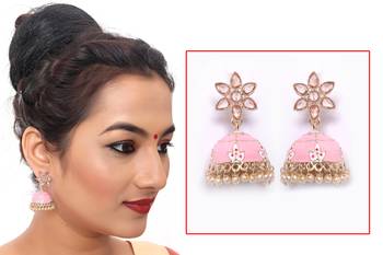 Pink diamond earrings 2