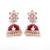Red diamond earrings