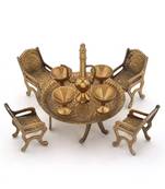 Unique Design Dining Table Chair Maharaja Set -196