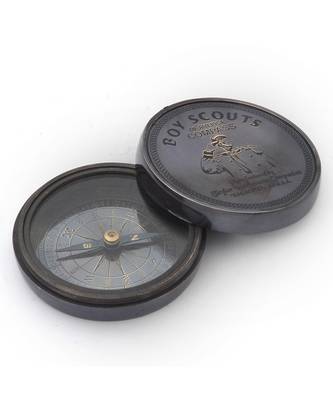 Stylish Boy Scout Pure Brass Direction Compass 226 1
