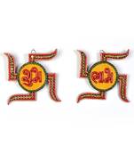 Unique Kundan Swastik Shubh Labh Door Hanging 254