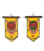 Wooden Crafted Unique Shubh Labh Door Hangings 275