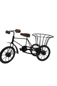 Wood and Wrought Iron Mini Flower Stand Cycle