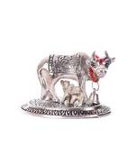 Metal Cow and Calf Silver Small