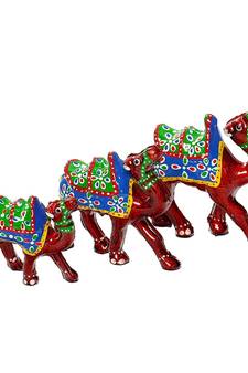 Handcrafted Set of 3 Showpiece Camel for Decoration and Gift Purpose