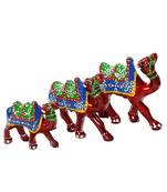 Handcrafted Set of 3 Showpiece Camel for Decoration and Gift Purpose