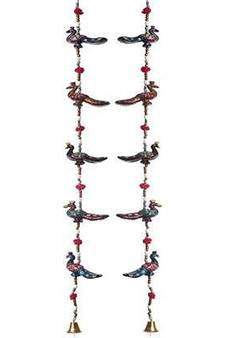 Peacock Line Wall//Latkan Pair of 2 Piece Decorative Door Hanging