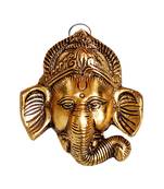 Golden Metal Lord Ganesh Wall Hangings