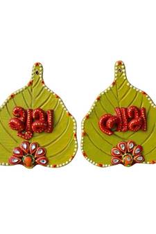 Door Hanging Leaf Shaped shubh labh