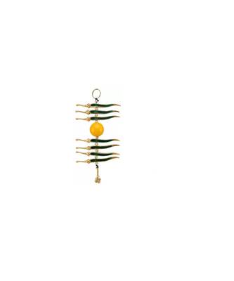 Feng Shui Green & Yellow Nimbu Mirch Wall Hanging Nimbu Mirchi Door Hanging 1