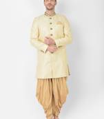 Anil Kumar Ajit Kumar Gold hand woven banarasi sherwani