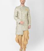 Anil Kumar Ajit Kumar Gold hand woven banarasi sherwani