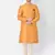 Anil Kumar Ajit Kumar Gold hand woven cotton silk sherwani