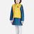 BownBee 3 Piece Jacquard Jacket Silk Kurta Pajama for Boys-Yellow