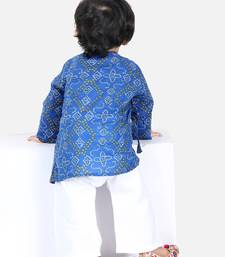 BownBee Full Sleeve Cotton Kurta Pajama for Boys- Blue