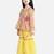 BownBee Block Print Cotton Angrakha with Sharara- Yellow