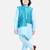 BownBee BownBee Boys Assymetric Kurta Pajama with Jacquard Jacket- Blue