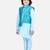 BownBee BownBee Boys Assymetric Kurta Pajama with Jacquard Jacket- Blue