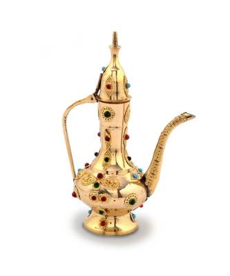 Antique Gemstone Brass Surahi Handicraft Gift -101 1