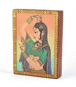 Wooden Jewelry Box Gemstone Meera Painting 258