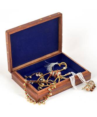 Wooden Jewelry Box Gemstone Meera Painting 258 2