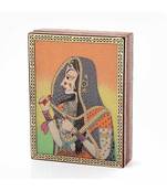 Gemstone Powder Bani Thani Painting Wooden Box 259